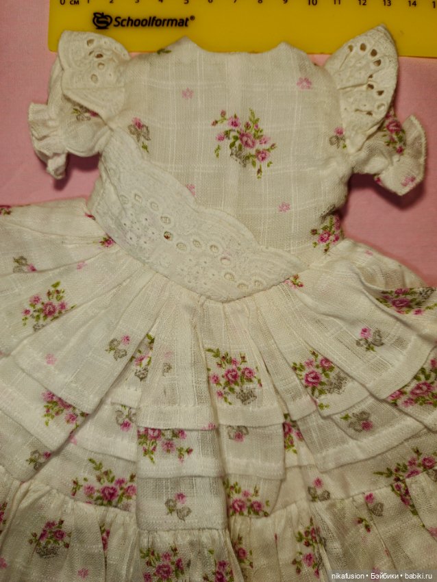 Платье на антикварную или винтажную куклу, подойдёт на Паоло Рейна (фото 6)