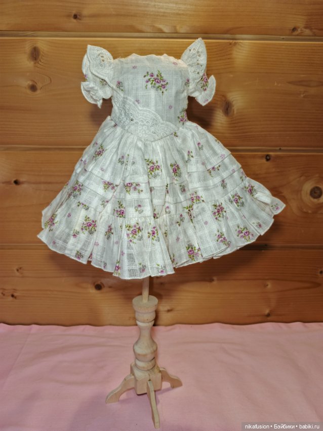 Платье на антикварную или винтажную куклу, подойдёт на Паоло Рейна (фото 2)