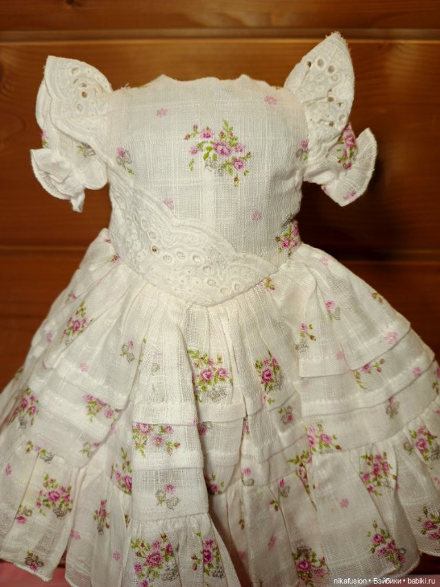 Платье на антикварную или винтажную куклу, подойдёт на Паоло Рейна (фото 4)