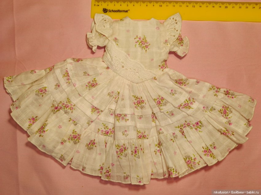 Платье на антикварную или винтажную куклу, подойдёт на Паоло Рейна (фото 5)