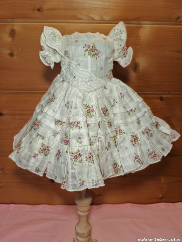Платье на антикварную или винтажную куклу, подойдёт на Паоло Рейна