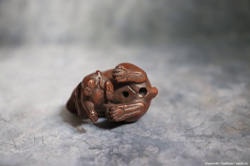 Нэцкэ "Кролик с крольчонком" (фото 5)