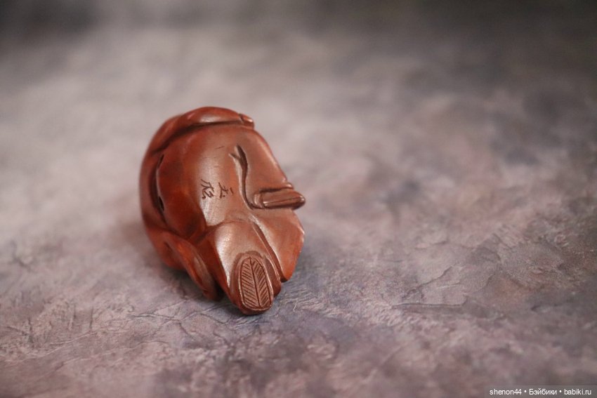 Нэцкэ «Дзюродзин с персиком» (фото 3)