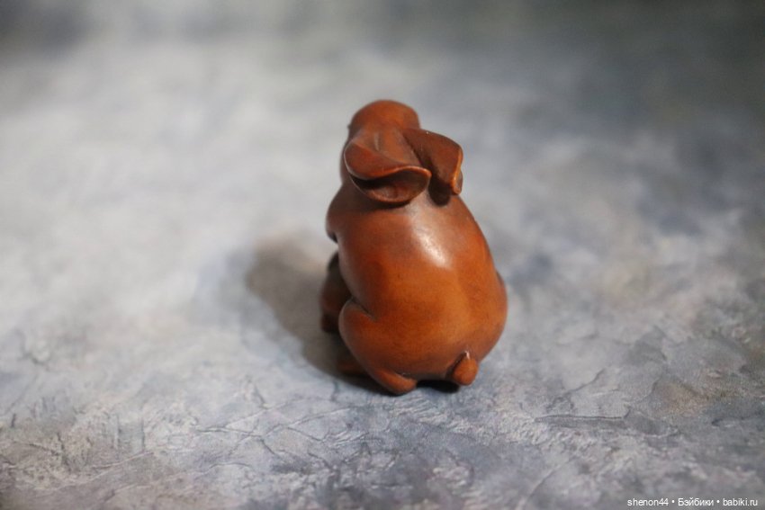 Нэцкэ "Кролик с крольчонком" (фото 3)