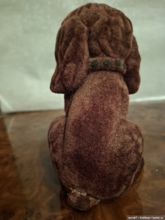 Игрушка Собака коричневая флок Эстонская ССР (фото 3)