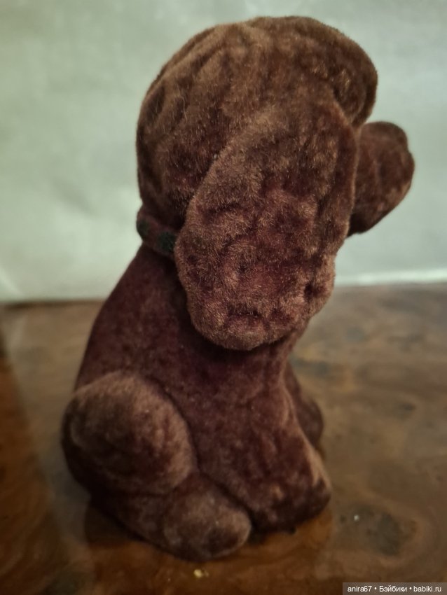 Игрушка Собака коричневая флок Эстонская ССР (фото 4)