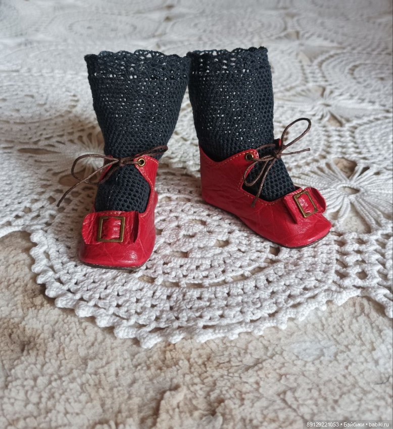 Носочки для антикварной куклы (фото 3)