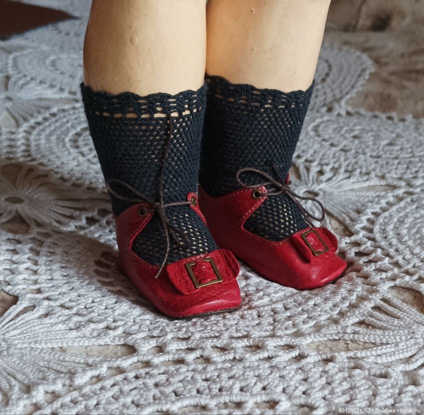 Носочки для антикварной куклы (фото 2)