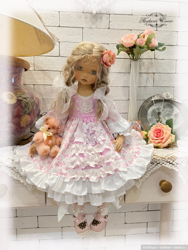 Сонечка, коллекционная текстильная кукла (фото 3)