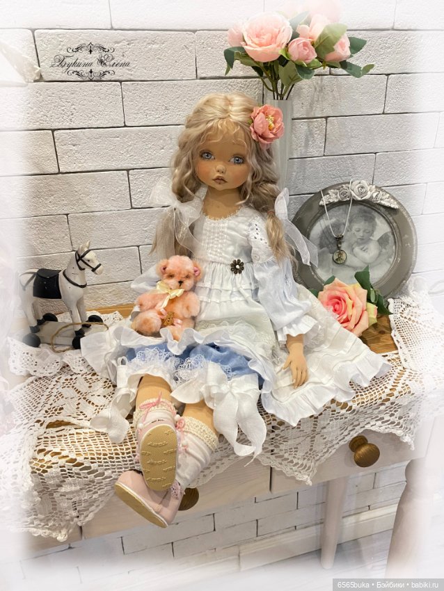 Сонечка, коллекционная текстильная кукла (фото 5)