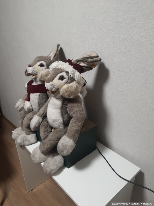 Рoждеcтвенские зайцы — Винтажные куклы и игрушки детства (фото 3)