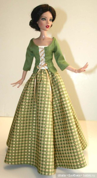 Выкройка PDF в натуральную величину / жакет на шнуровке, юбка, бюстье для куклы Deja Vu Тоннер 40 см (фото 3)