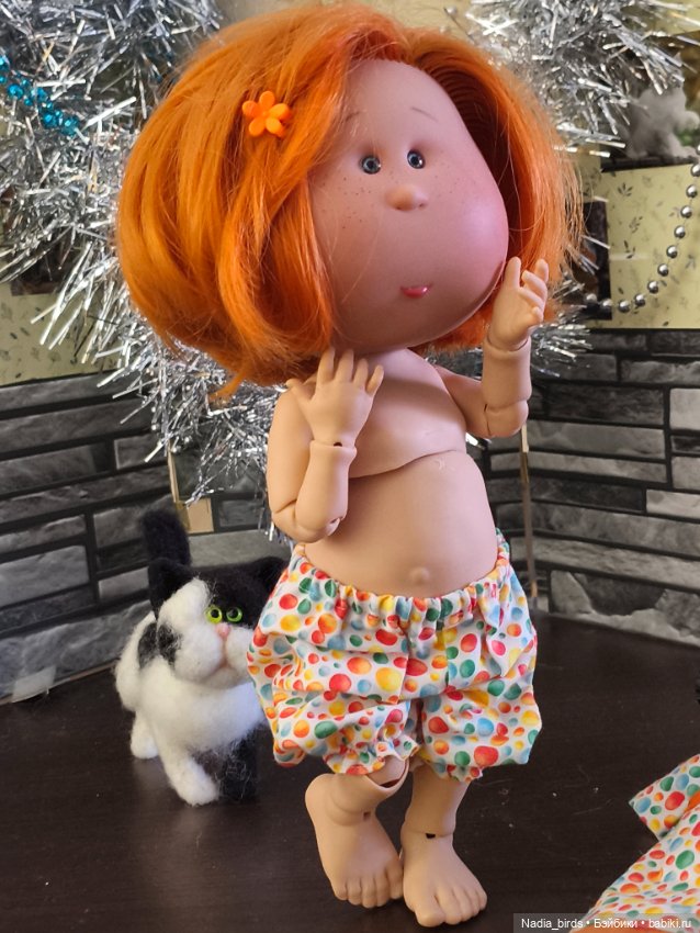 Булочка Мия 30см на бжд-теле (фото 2)