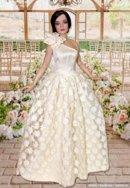 Выкройка PDF в натуральную величину / платье (2 вида юбок) для кукол Тоннер RTB101 и похожих, 40 см (фото 2)