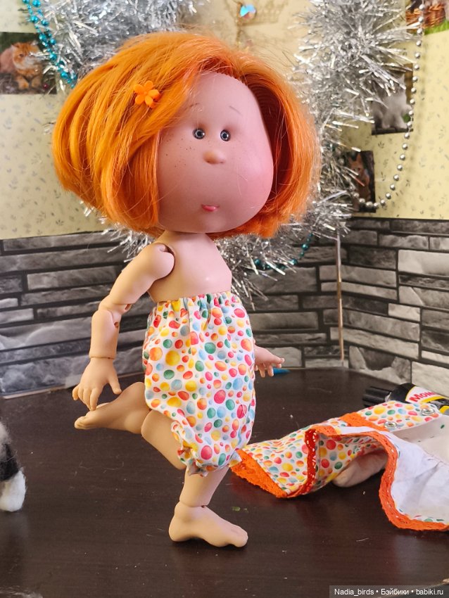 Булочка Мия 30см на бжд-теле (фото 5)