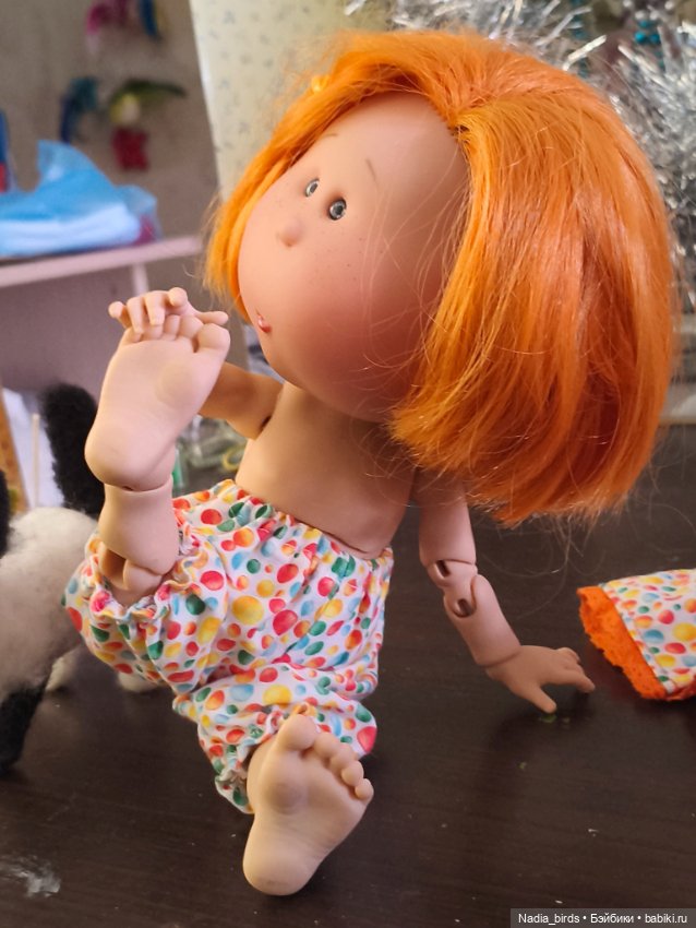 Булочка Мия 30см на бжд-теле (фото 3)