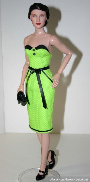 Выкройка PDF в натуральную величину / платье-футляр и болеро для кукол Тоннер RTB101 и похожих, 40см (фото 5)