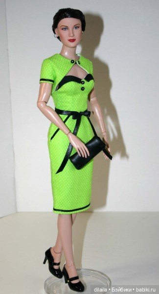 Выкройка PDF в натуральную величину / платье-футляр и болеро для кукол Тоннер RTB101 и похожих, 40см (фото 4)