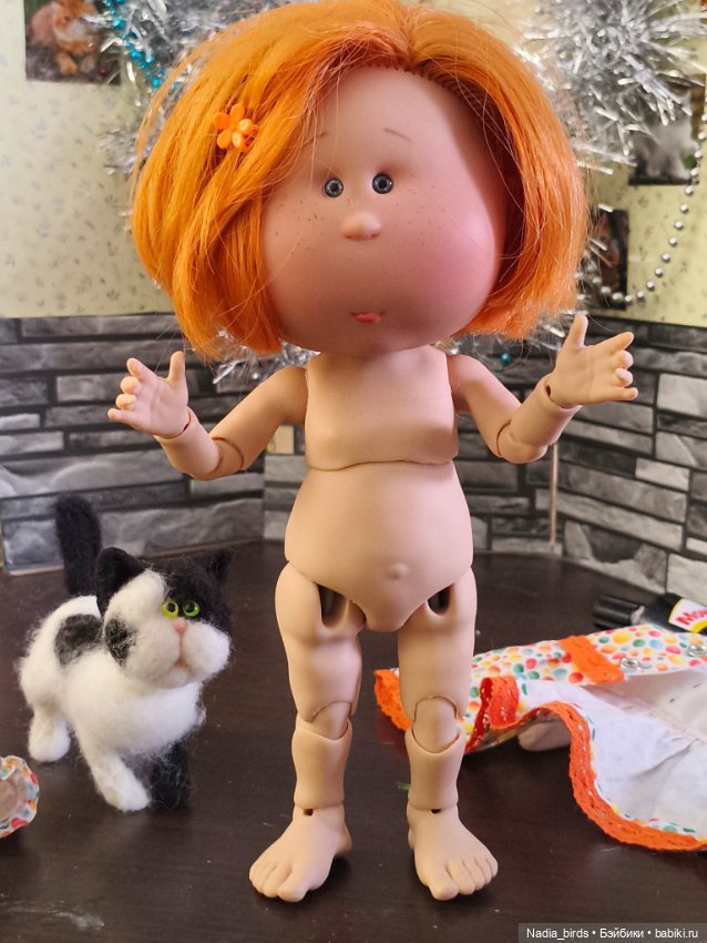 Булочка Мия 30см на бжд-теле (фото 7)