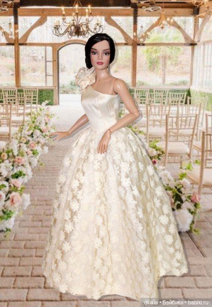 Выкройка PDF в натуральную величину / платье (2 вида юбок) для кукол Тоннер RTB101 и похожих, 40 см (фото 4)