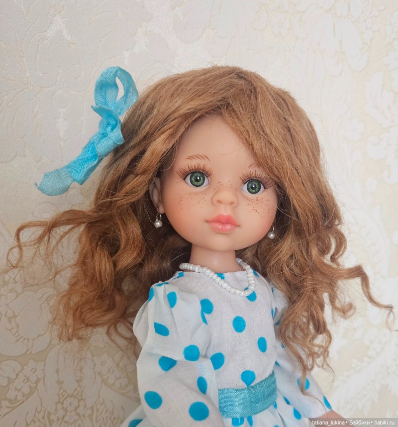 Парик натуральный на куклу Паола Рейна 21см