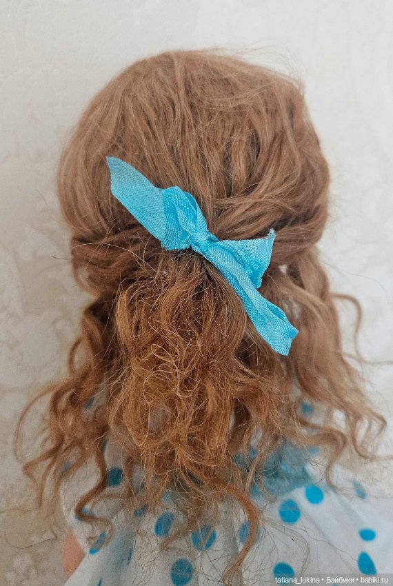 Парик натуральный на куклу Паола Рейна 21см (фото 5)