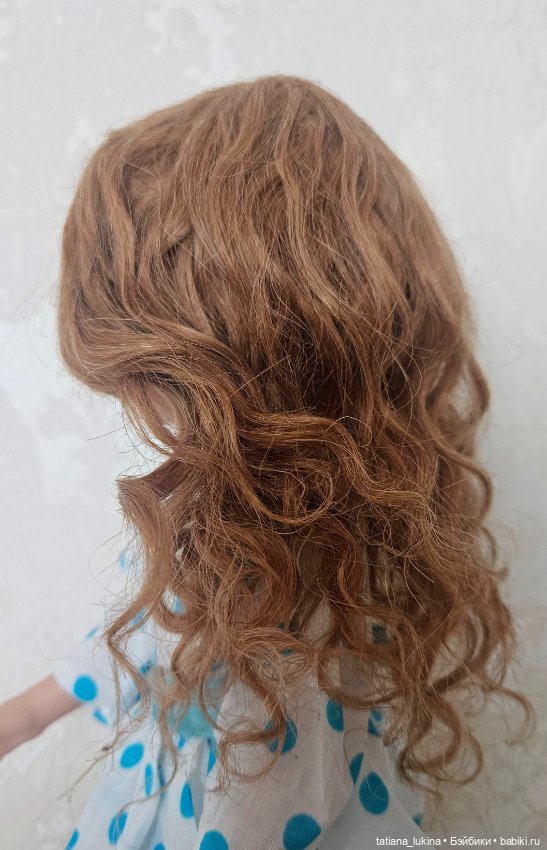 Парик натуральный на куклу Паола Рейна 21см (фото 2)