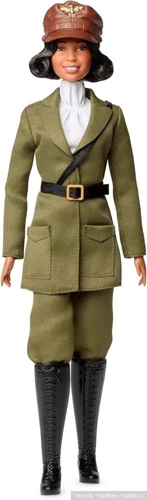 Barbie Inspiring Women: кукла Бесси Коулман, фирменное издание, лётчик, Коллекционная серия HJX36 (фото 2)