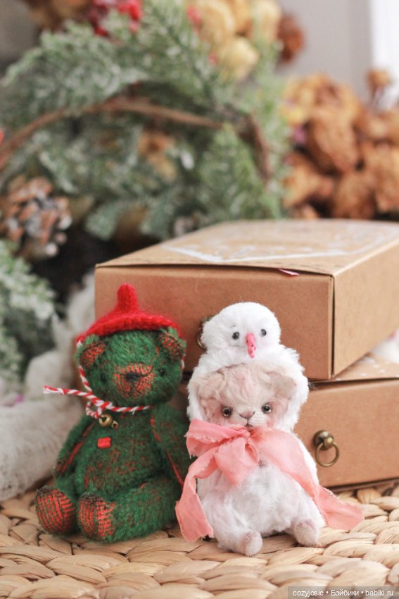 Снеговик.Тедди котенок 8см (фото 5)