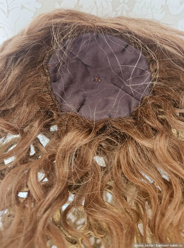 Парик натуральный на куклу Паола Рейна 21см (фото 4)