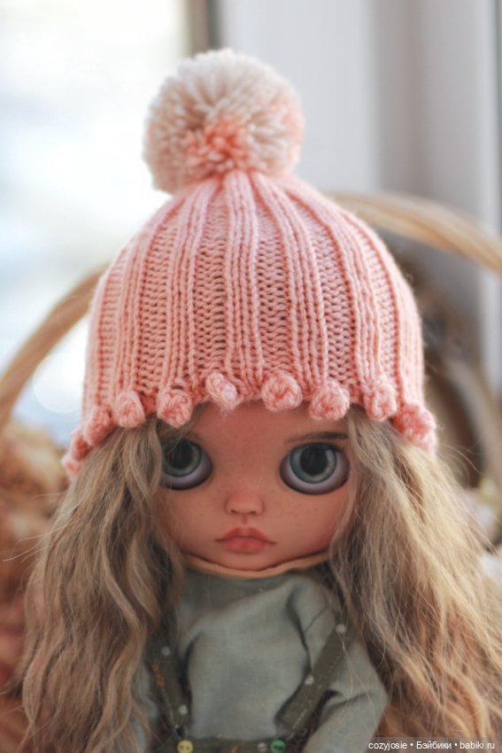 Набор Вязаных шапки для Блайз и других кукол (фото 5)