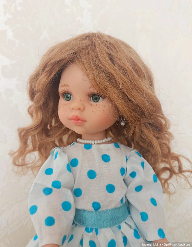 Парик натуральный на куклу Паола Рейна 21см (фото 8)