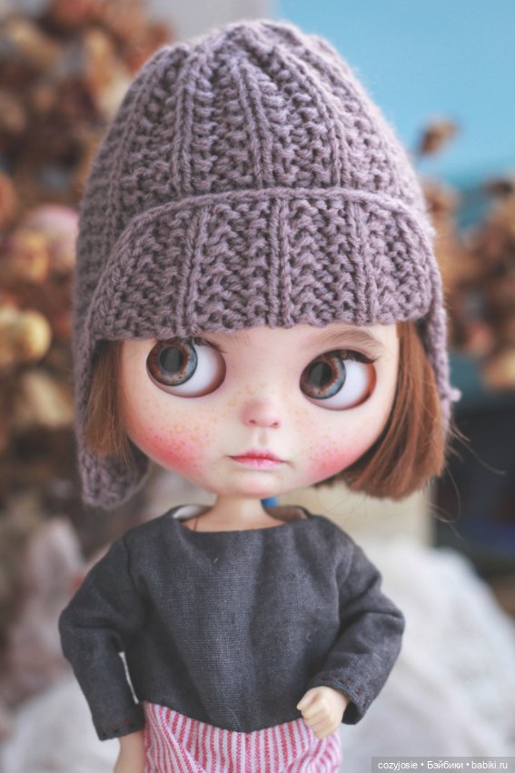 Набор Вязаных шапки для Блайз и других кукол (фото 2)