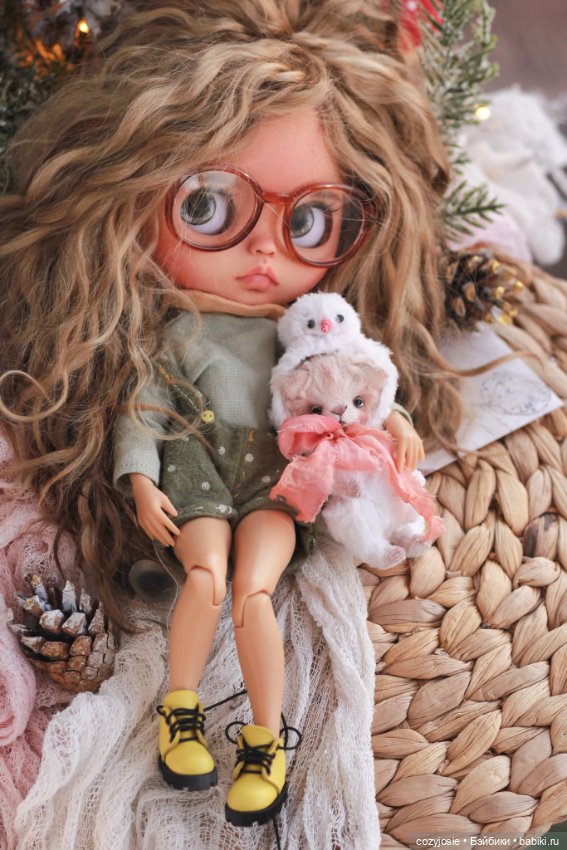 Снеговик.Тедди котенок 8см (фото 2)