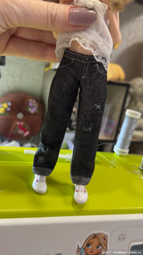 Джинсы на печатных Иден и Войт 19-20 см