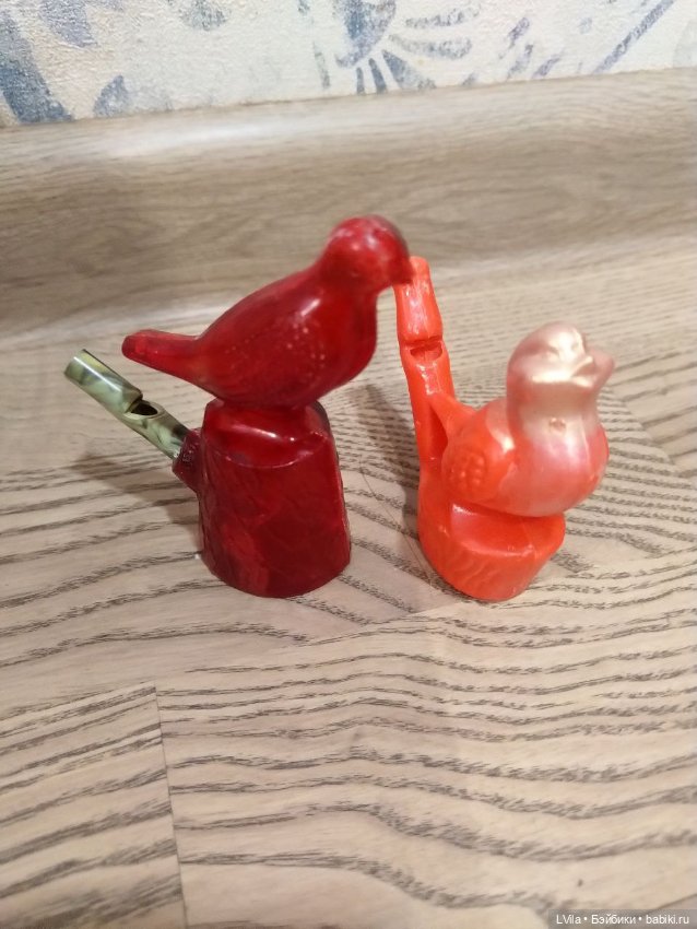 Свистульки птички целлулоид (фото 2)