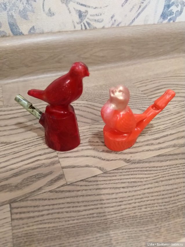 Свистульки птички целлулоид (фото 7)