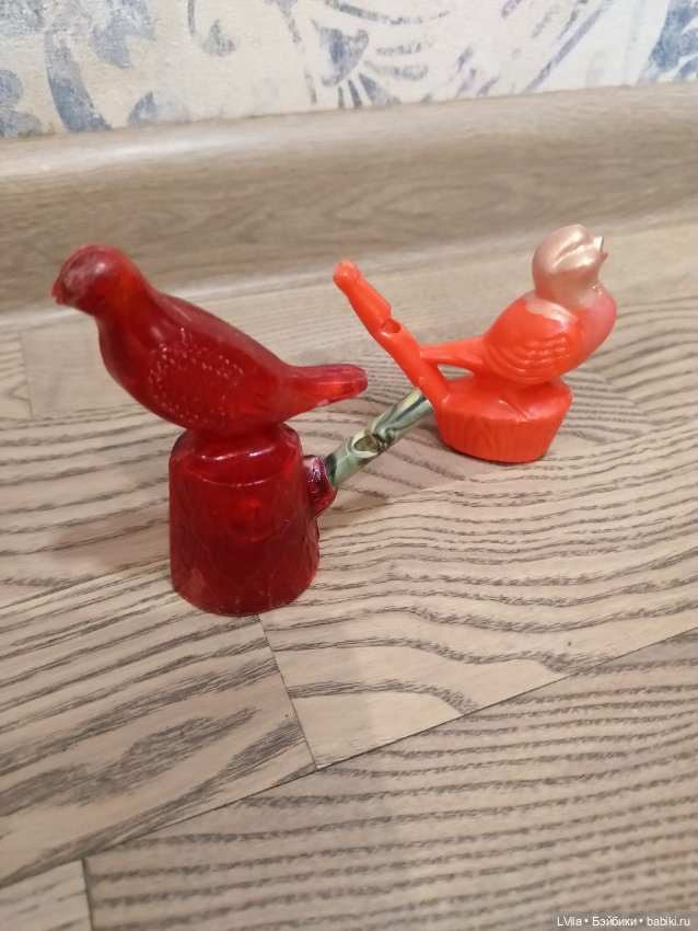 Свистульки птички целлулоид (фото 3)