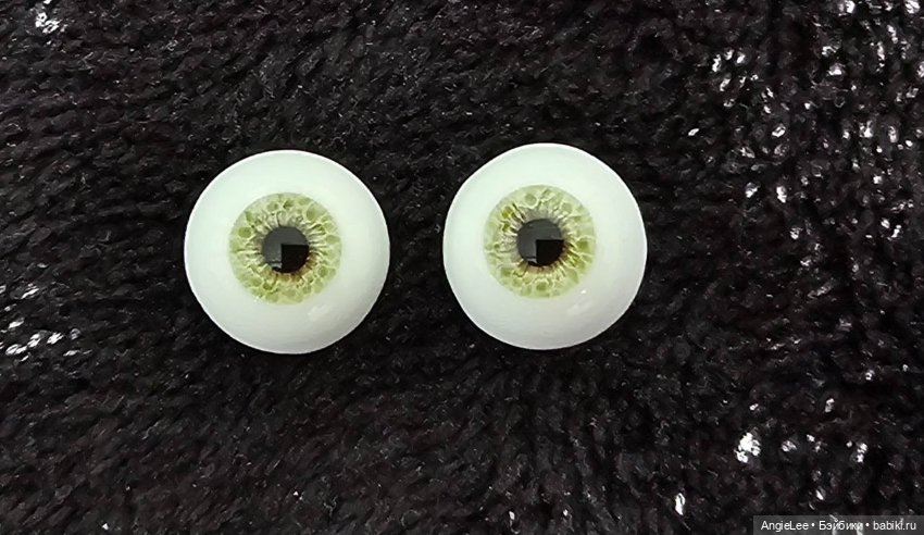 Глаза для BJD светло-зеленые 11/6 Свекольная обитель