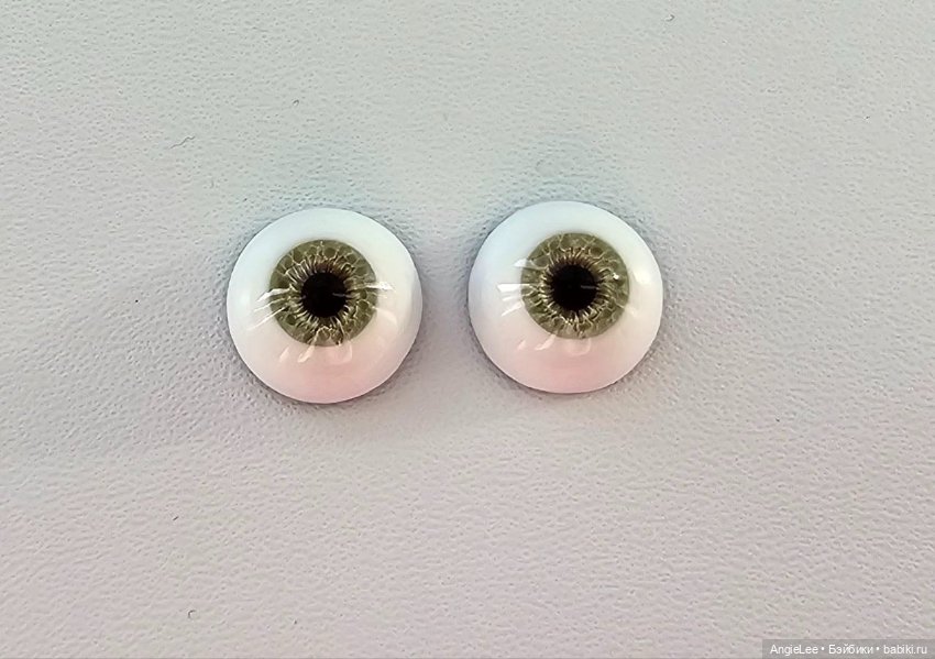 Глаза для BJD светло-зеленые 11/6 Свекольная обитель (фото 2)