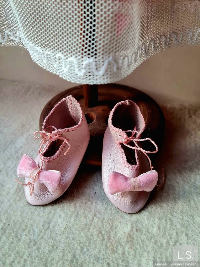 Платье и туфельки для антикварной куклы, комплект (фото 5)