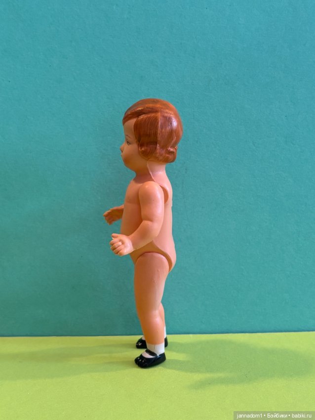Целлулоидная куколка Minerva, родной аутфит, высота 11 см (фото 4)