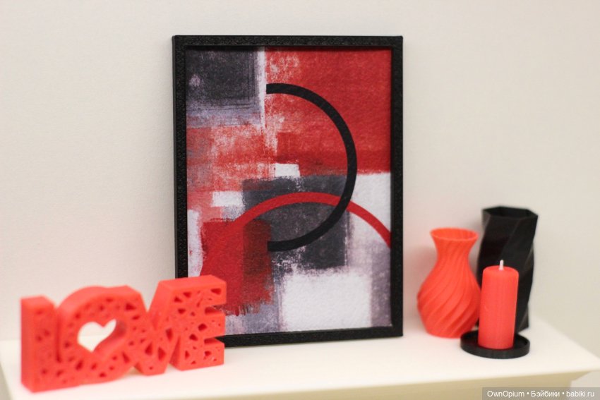 Набор миниатюры красно-черный 1:6 (фото 3)