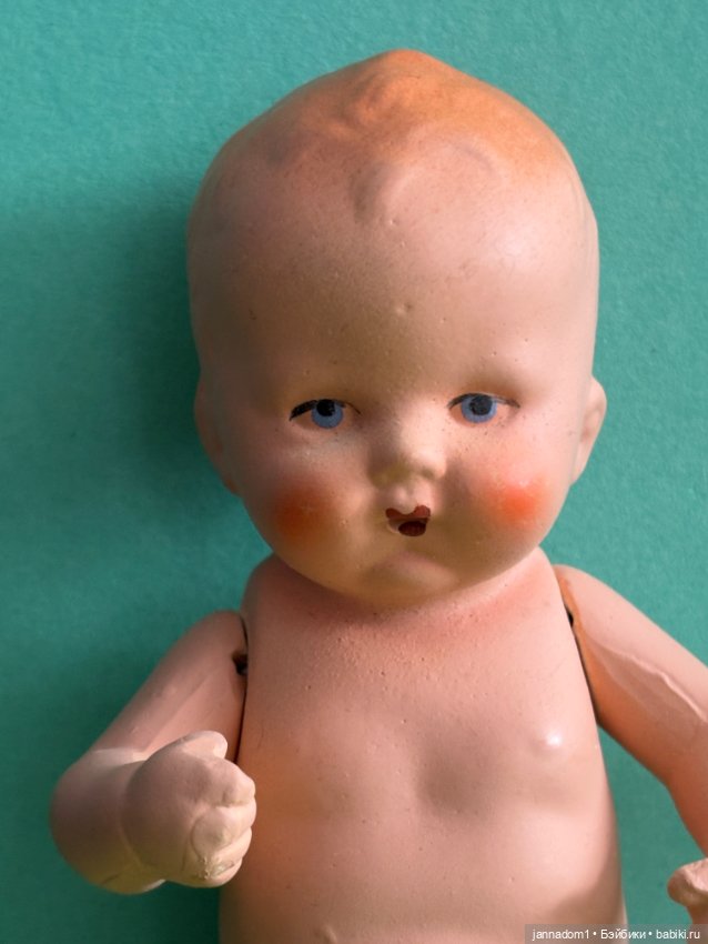 Керамические пупсики Hertwig с рельефными волосами, высота 15 см (фото 3)