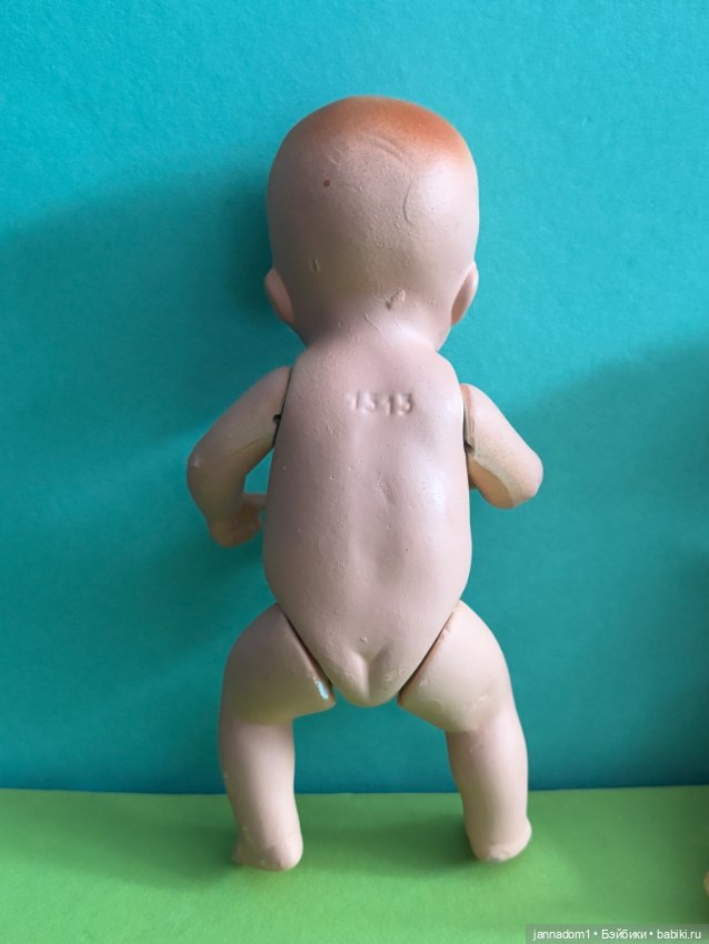 Керамические пупсики Hertwig с рельефными волосами, высота 15 см (фото 4)