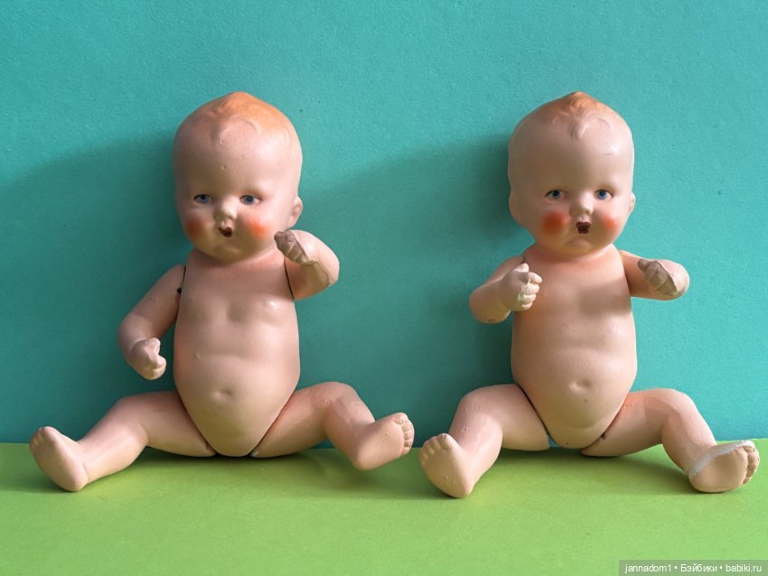 Керамические пупсики Hertwig с рельефными волосами, высота 15 см (фото 9)