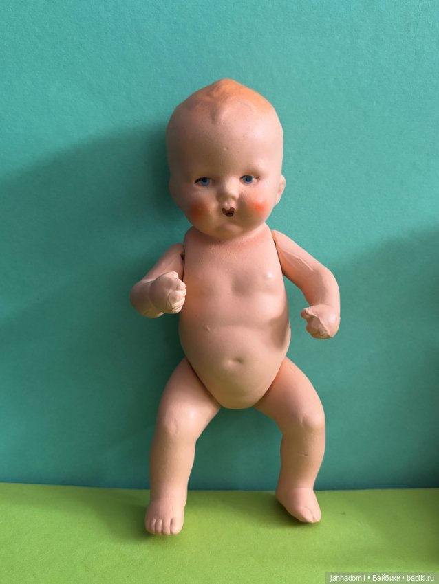 Керамические пупсики Hertwig с рельефными волосами, высота 15 см (фото 2)