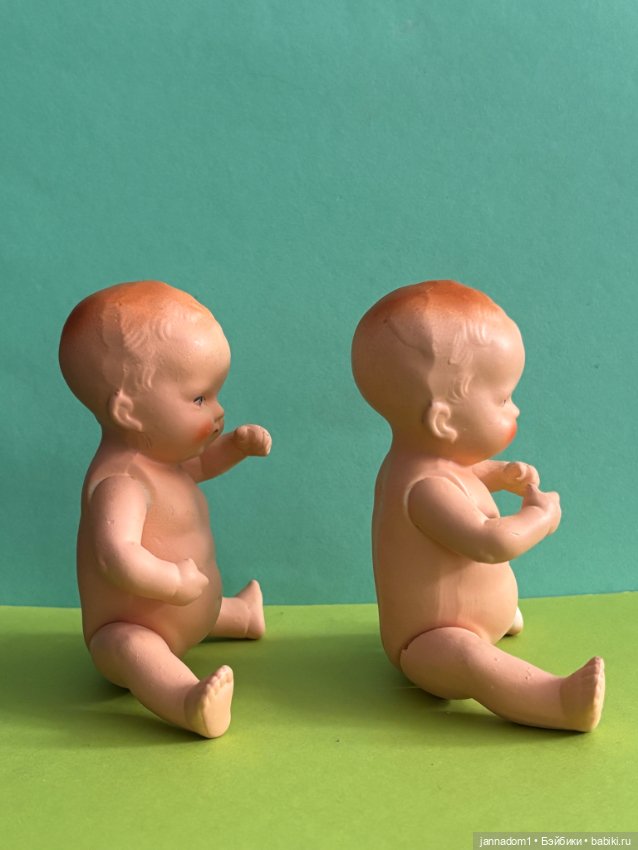 Керамические пупсики Hertwig с рельефными волосами, высота 15 см (фото 8)