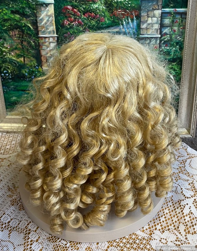 Парик блонд длинный — Парики и волосы (мохер) для кукол (фото 3)