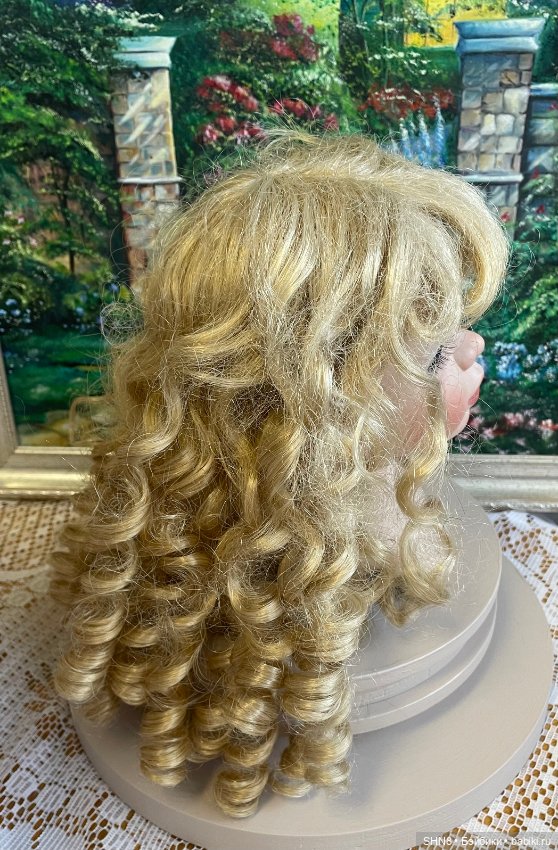 Парик блонд длинный — Парики и волосы (мохер) для кукол (фото 2)